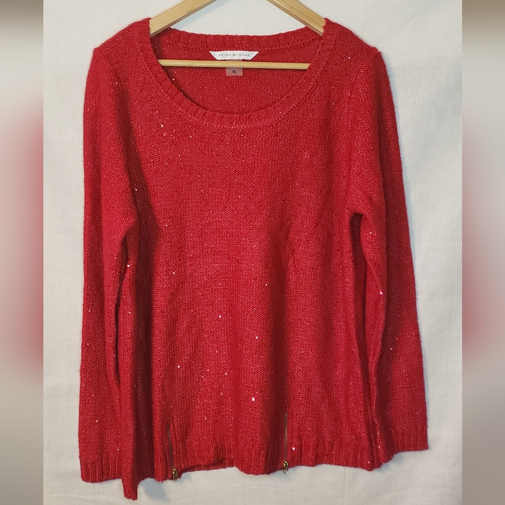 Peter Nygard Sparkling Red Sweater